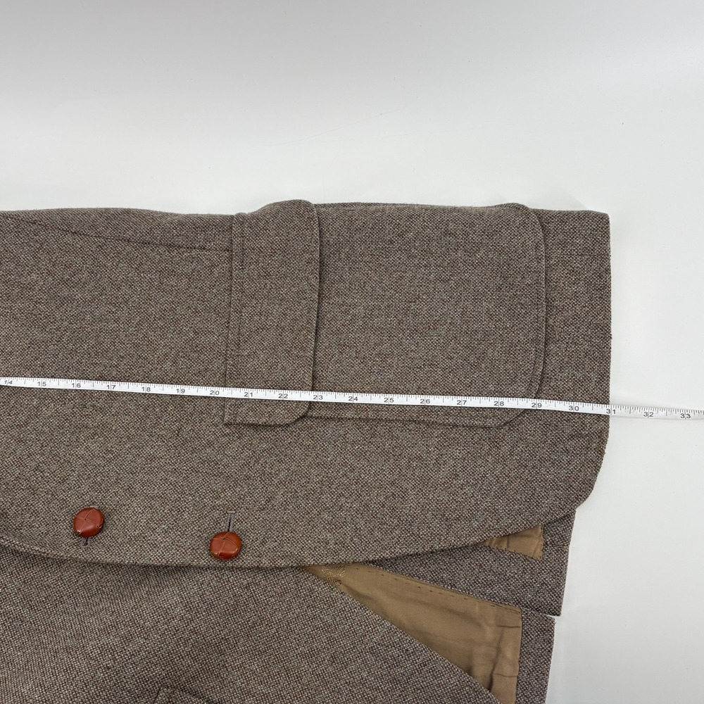 VINTAGE Orvis Blazer Mens 40 Thornproof Twist Tweed Brown Hunting Safari England - Picture 14 of 14